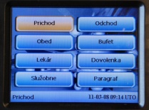 Menu and function keys